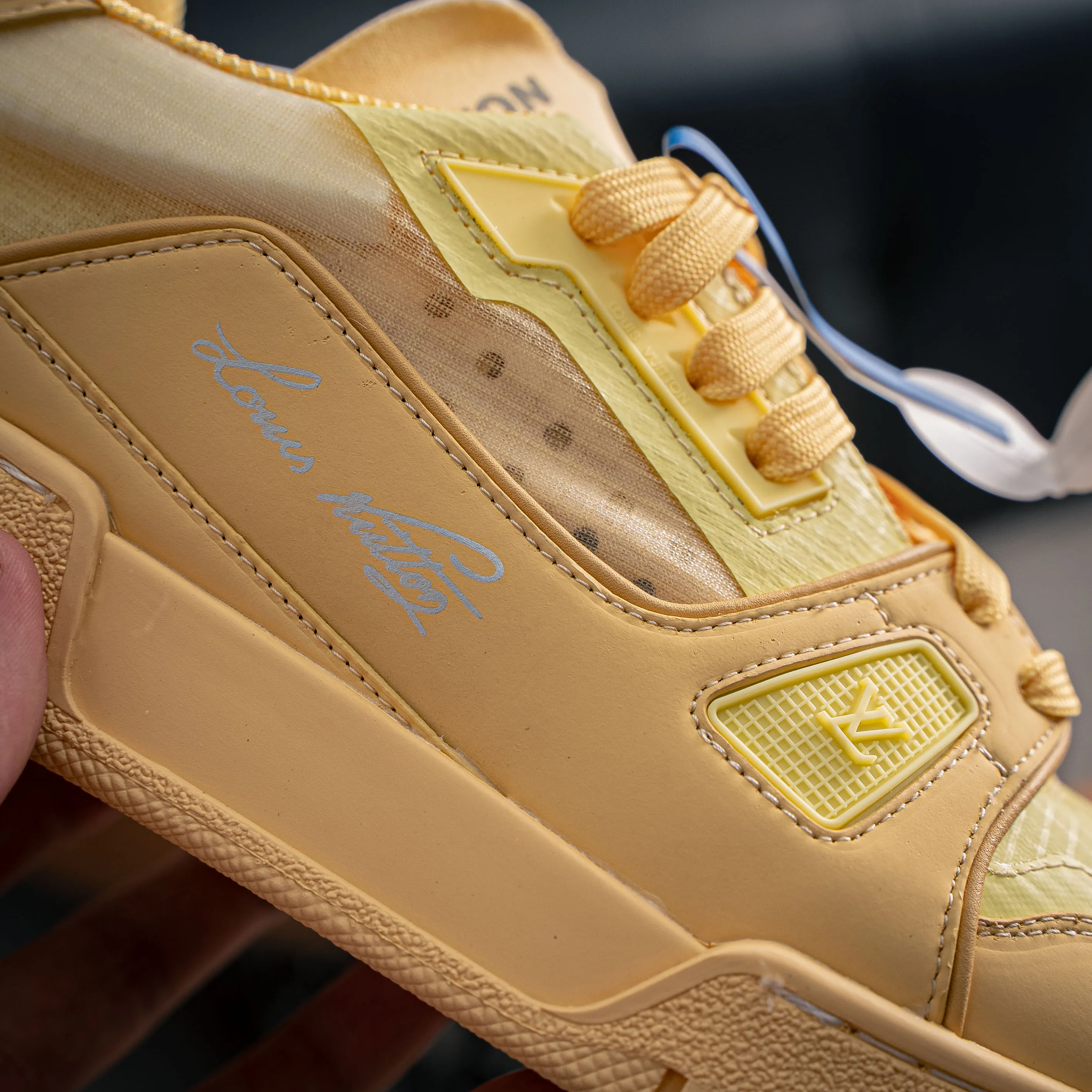 【YS 】 Premium LOUIS VUITTON Tilted Series｜2026 Breathable Series LV Tilted Low Sneakers Series Low-Top Retro Skate Shoes Men Shoes｜